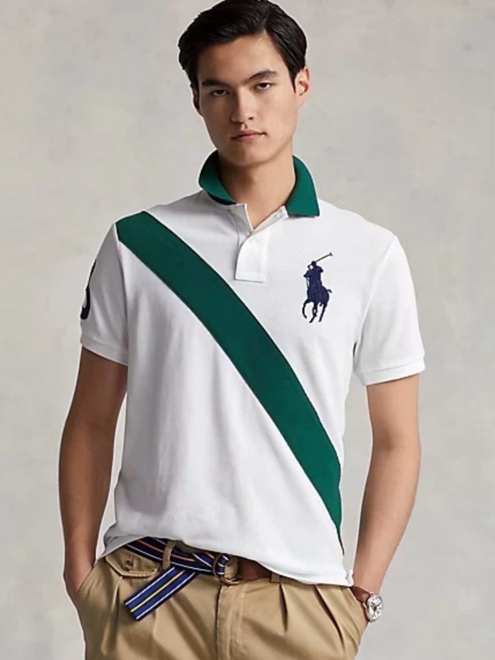 Polo Ralph Lauren Rugby Polo Shirt Mens XL Classic Fit Big Pony 3 Patch RL
